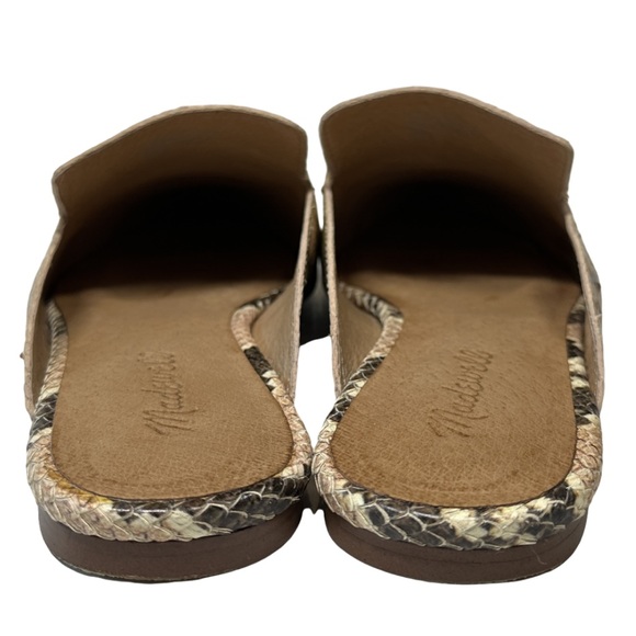 MADEWELL | The Frances Skimmer Mule in Snake Embossed Leather Slide Sandal Shoe - Picture 9 of 16